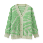 Iviana | Textured Zebra-Print Cardigan