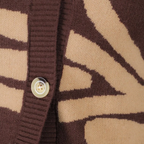 Iviana | Textured Zebra-Print Cardigan