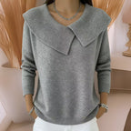 Jennifer | Knit Sweater with Soft Collar