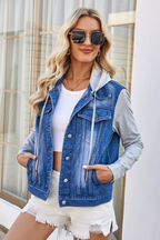 Bryony | Denim Blue Tummy Coverage Coat