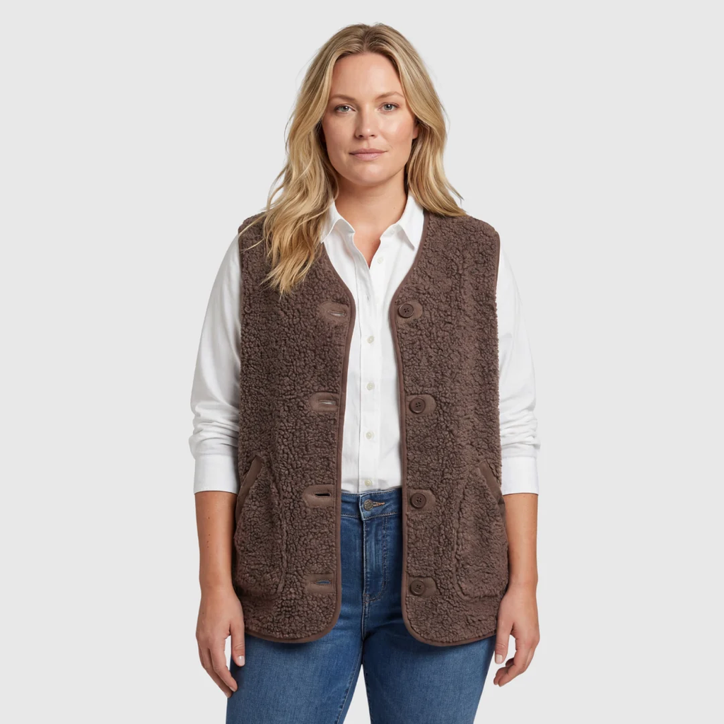 Sahsa | cozy button vest
