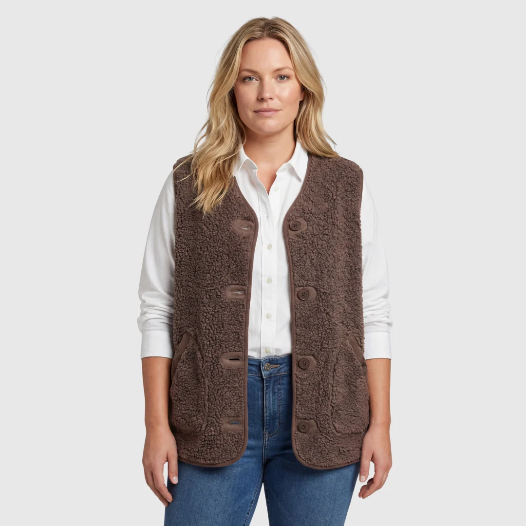 Sahsa | cozy button vest