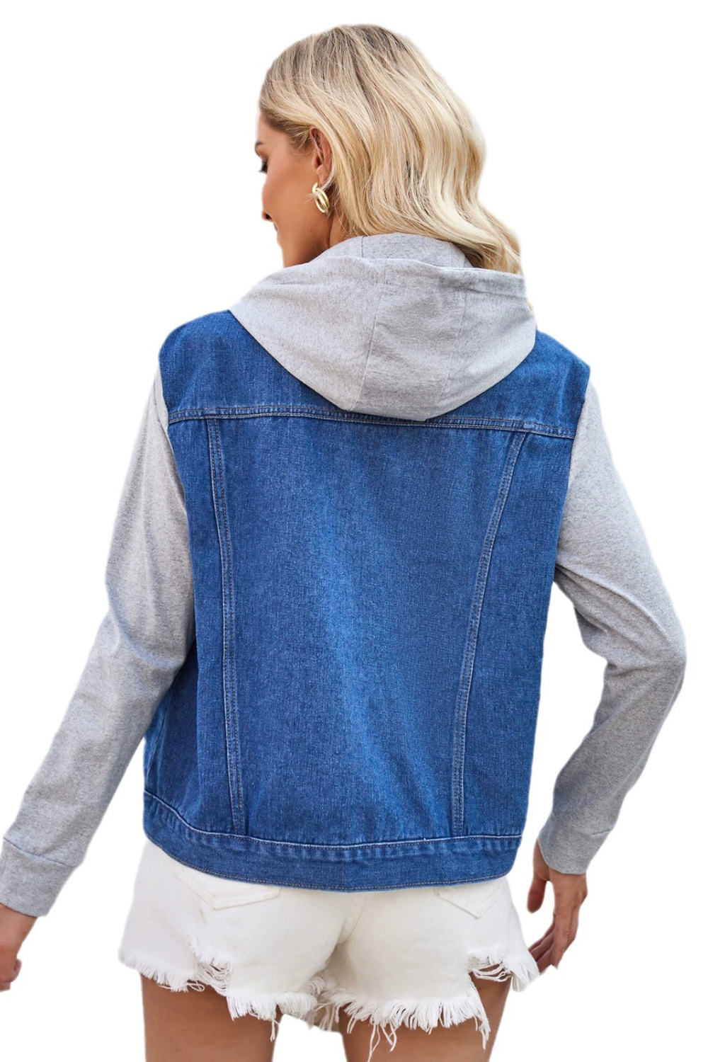 Bryony | Denim Blue Tummy Coverage Coat