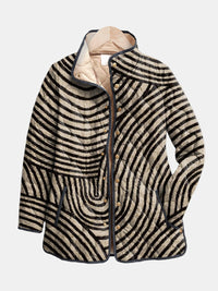 Inaya | Retro Print Quilted Jacket