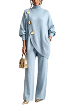 Colette | Metal Button Knit Two-Piece Set