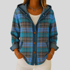 Imogen | Hooded Checked Jacket