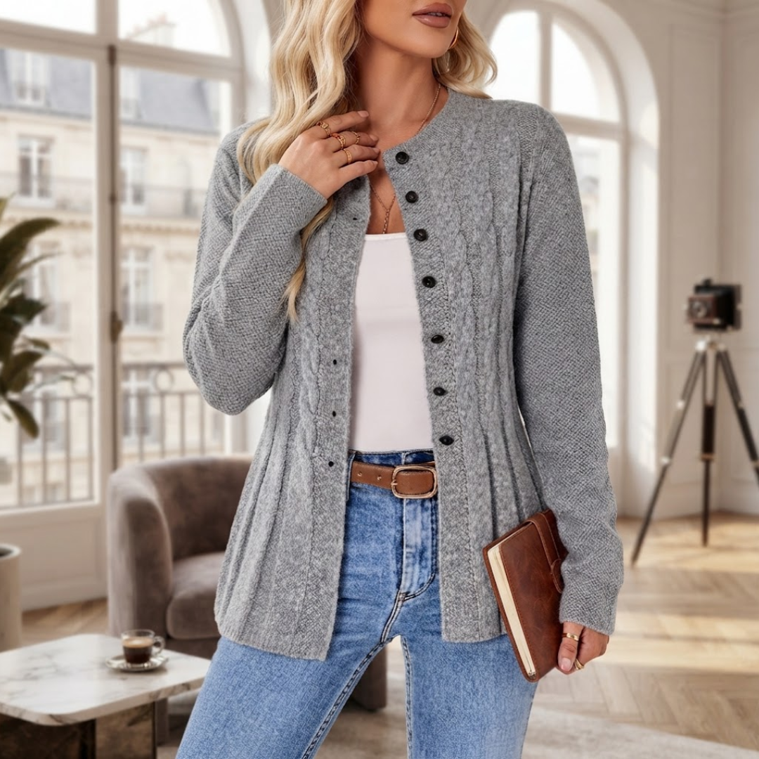 Noï | Cozy Cable-Knit Cardigan