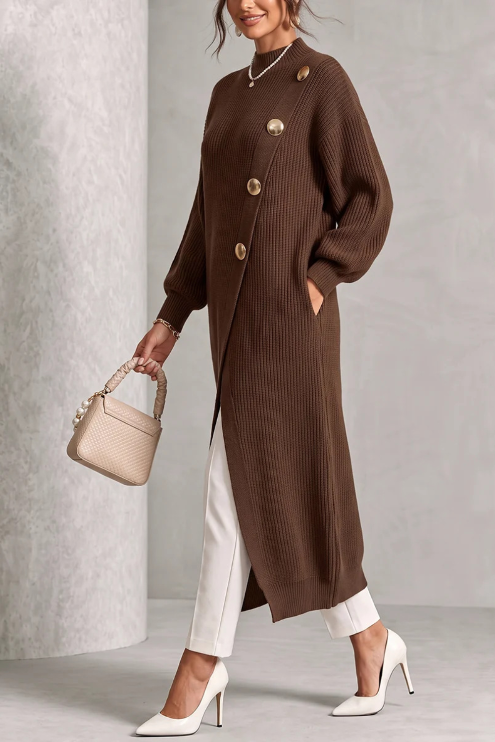 Aveline | Casual Relaxed Solid Turtleneck Sweater