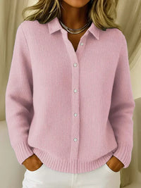 Camille| Textured Knit Button-Up Cardigan
