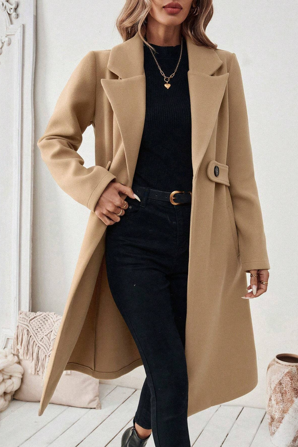 Odalys | Slim Fit Wool-Blend Coat