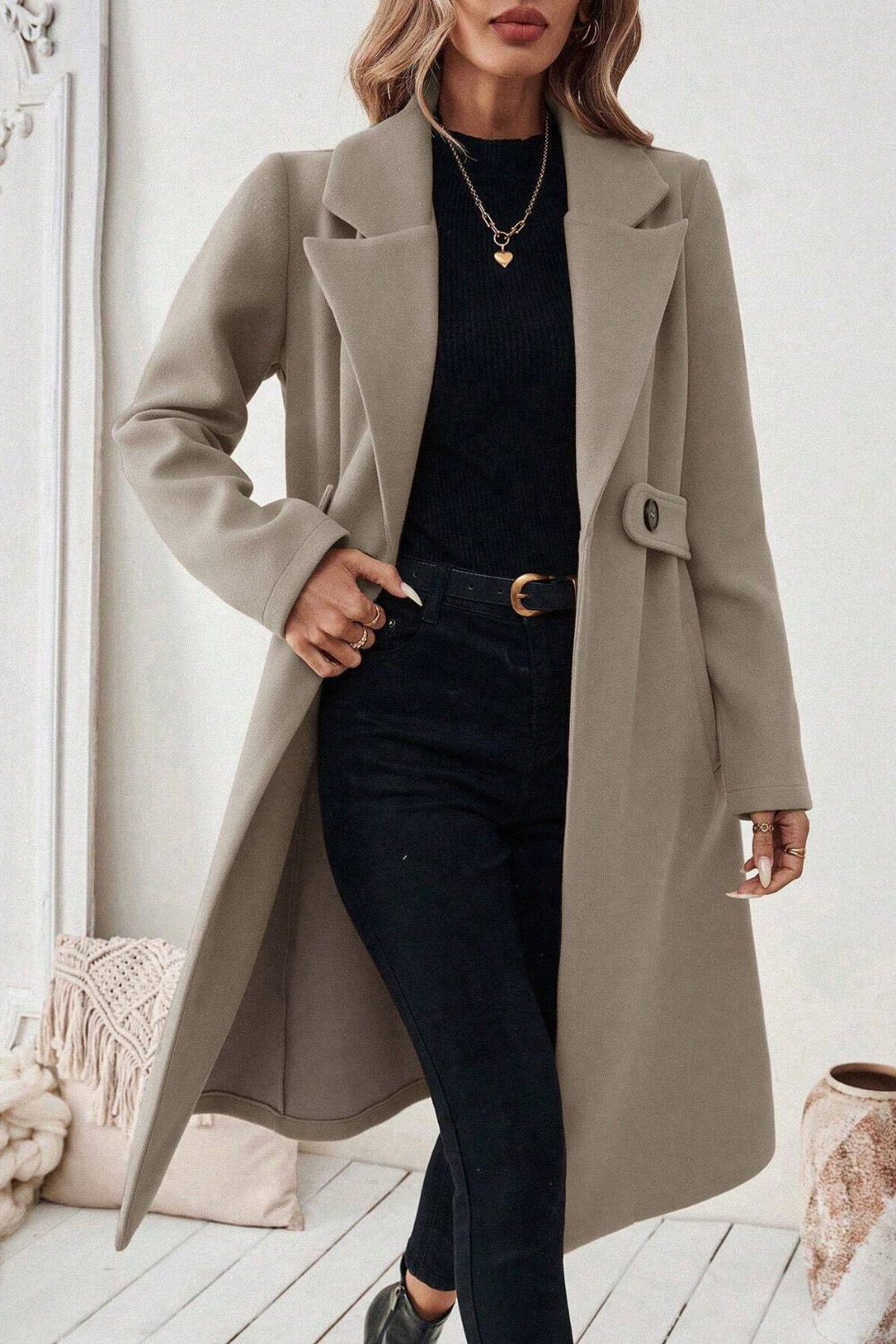 Odalys | Slim Fit Wool-Blend Coat
