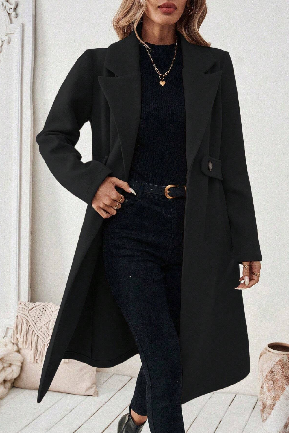 Odalys | Slim Fit Wool-Blend Coat