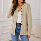Noï | Cozy Cable-Knit Cardigan