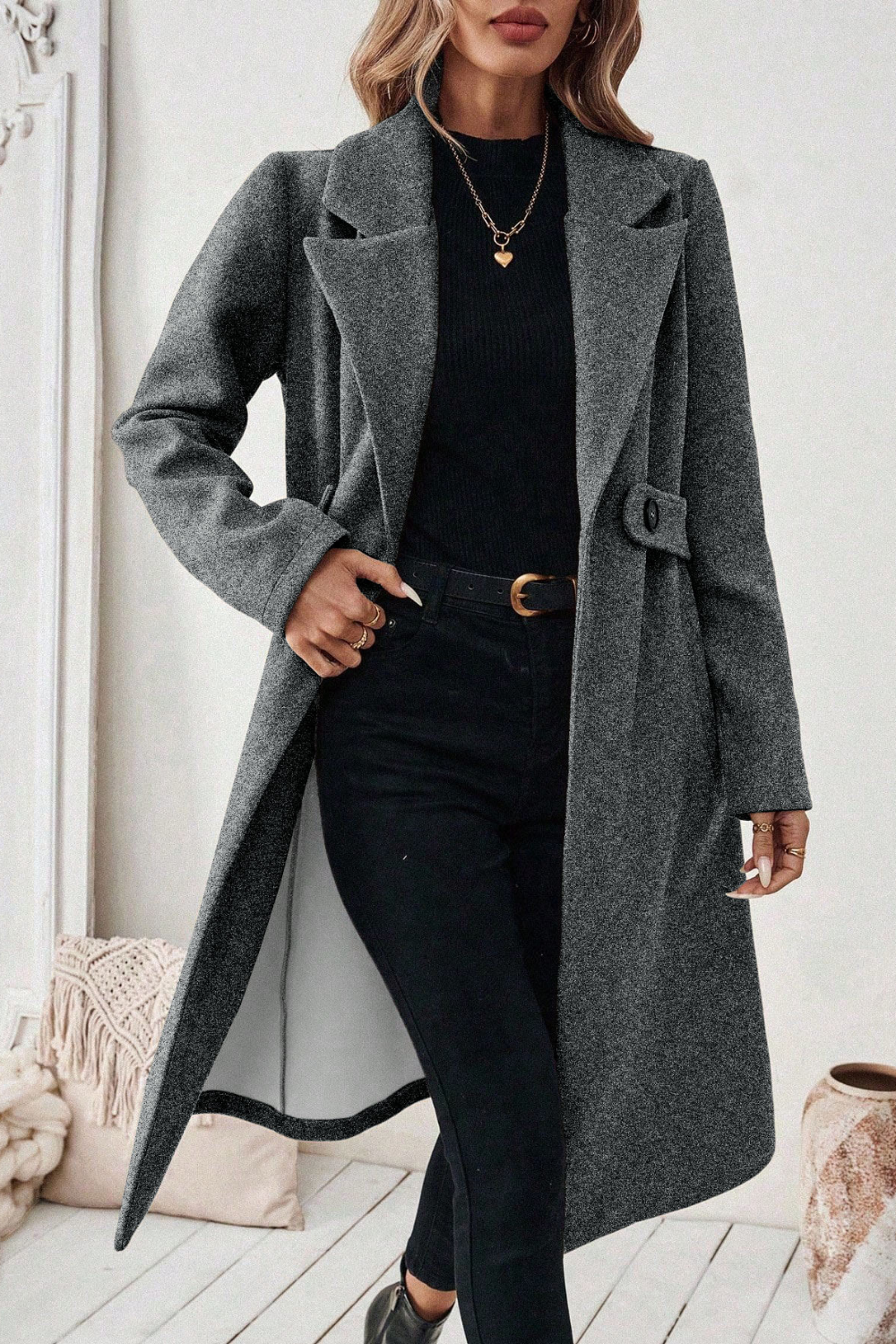 Odalys | Slim Fit Wool-Blend Coat