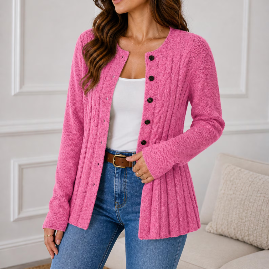 Noï | Cozy Cable-Knit Cardigan