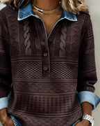 Rowan -  Half-Button Collared Sweatshirt