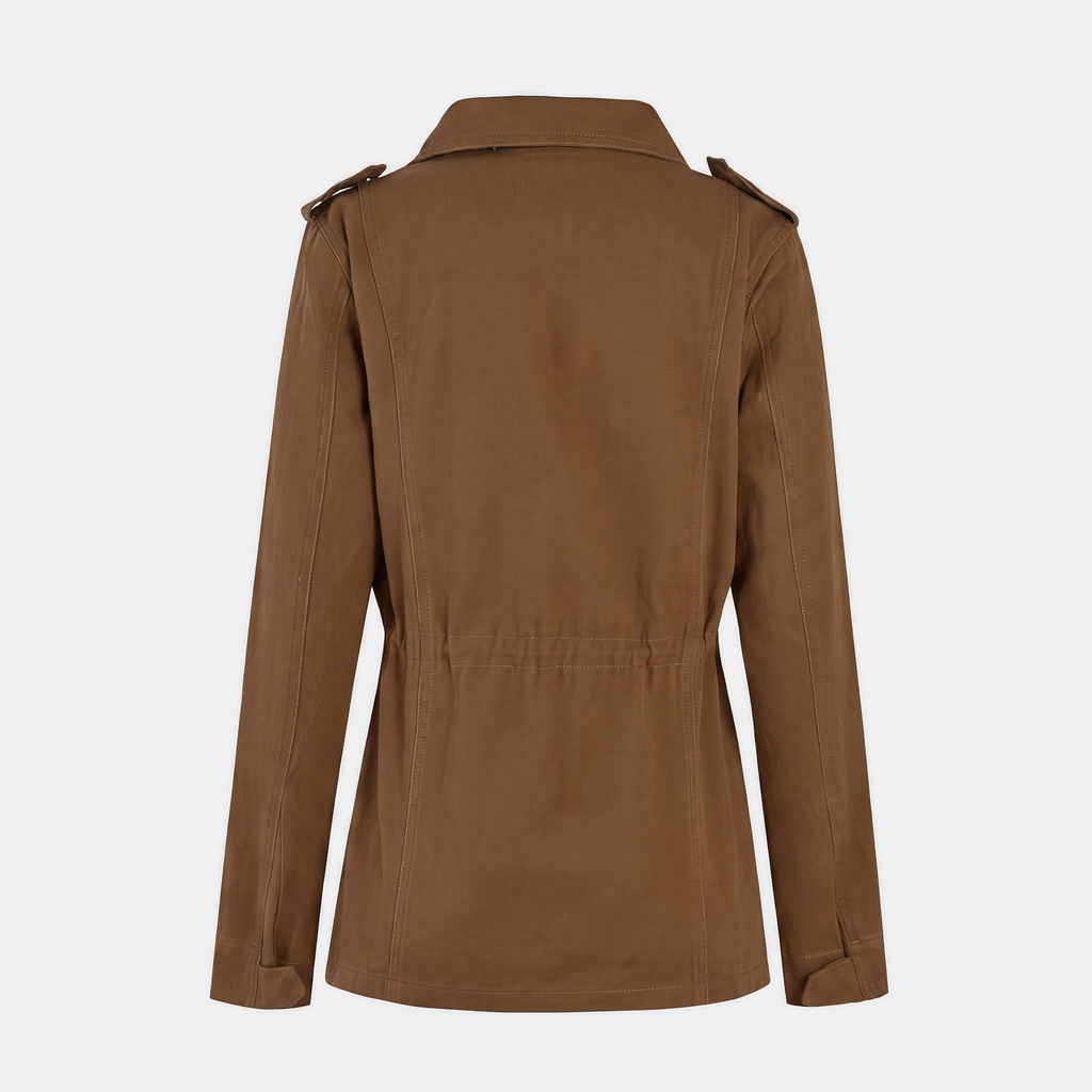 Charlotte -  Cargo Jacket with Multi Pocket Drawstring Waist