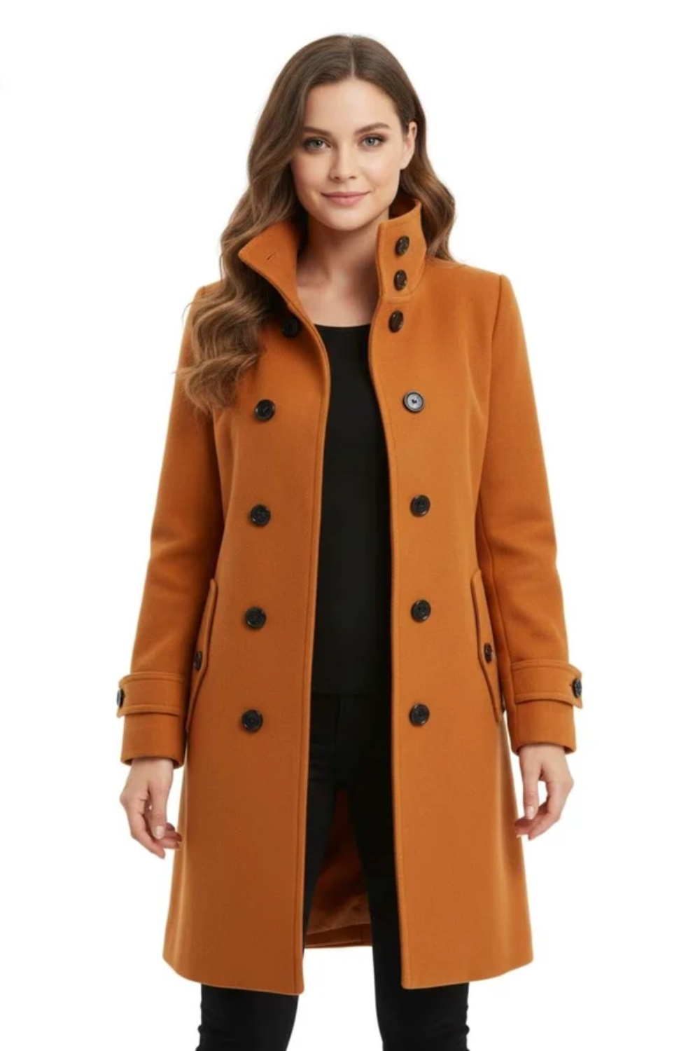 Roza | Slim-Fit Wool Blend Coat