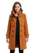Roza | Slim-Fit Wool Blend Coat