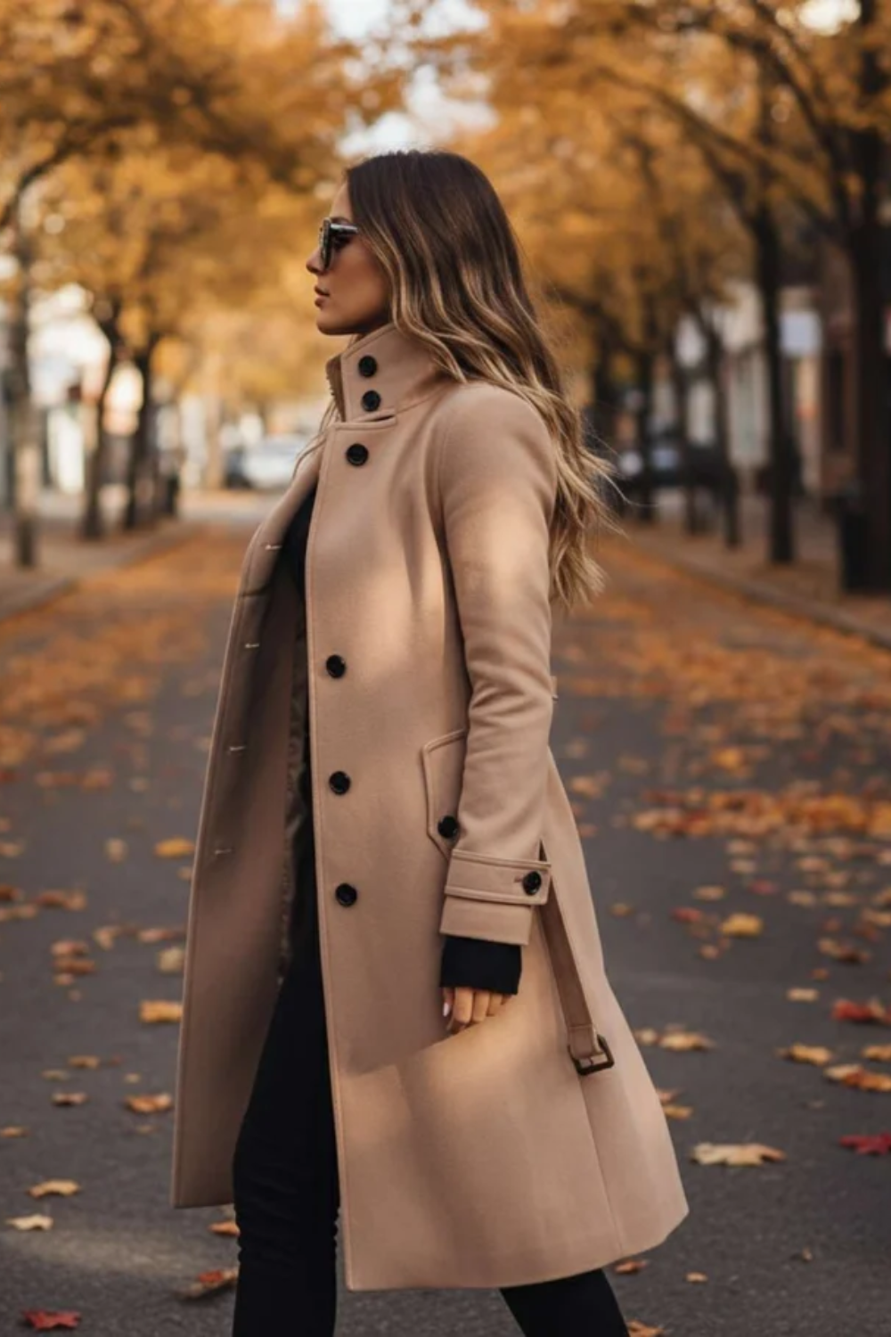 Roza | Slim-Fit Wool Blend Coat