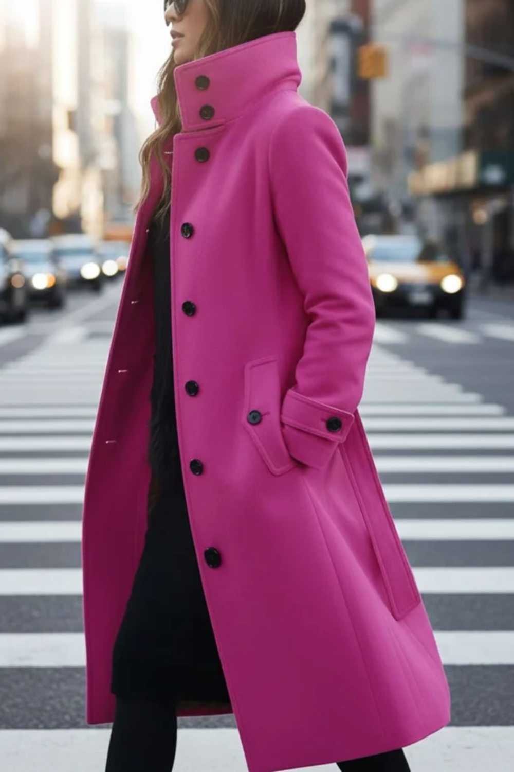 Roza | Slim-Fit Wool Blend Coat