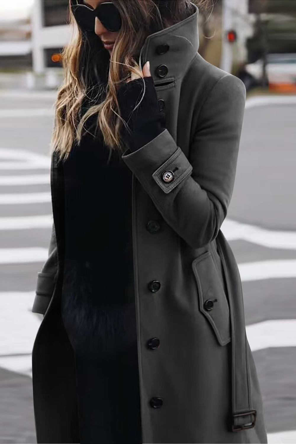 Roza | Slim-Fit Wool Blend Coat