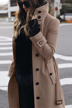 Roza | Slim-Fit Wool Blend Coat