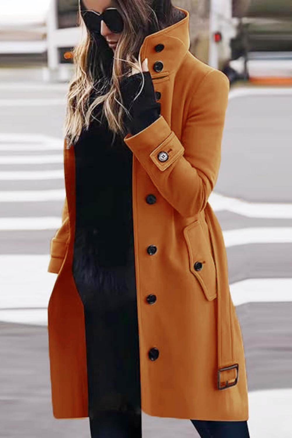 Roza | Slim-Fit Wool Blend Coat
