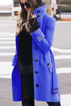 Roza | Slim-Fit Wool Blend Coat