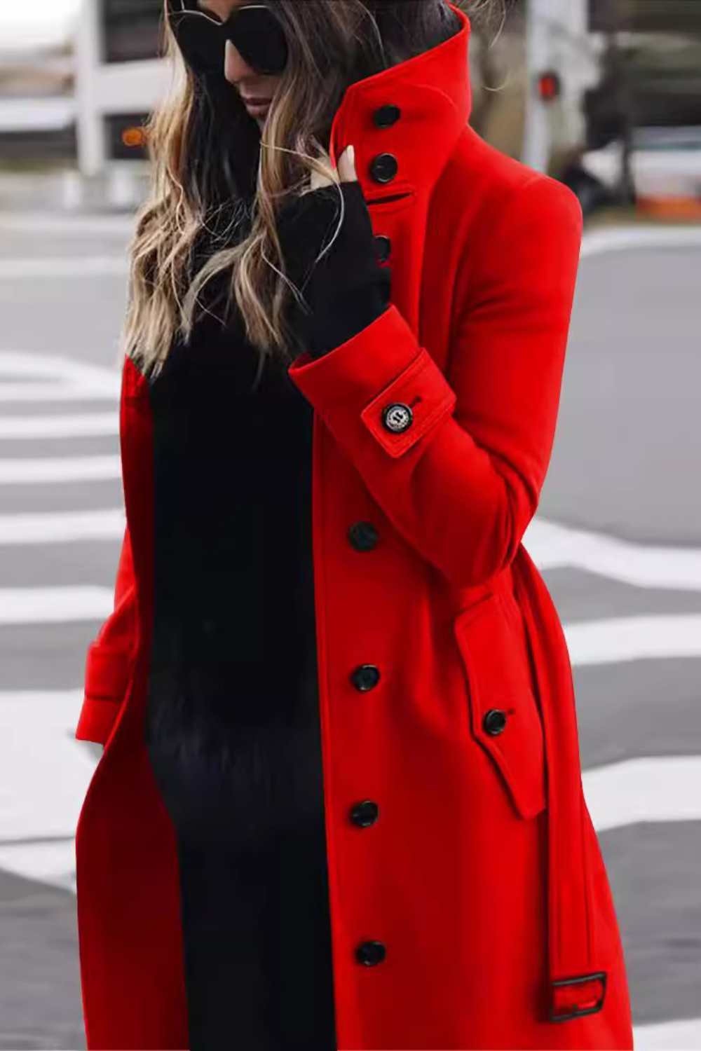 Roza | Slim-Fit Wool Blend Coat