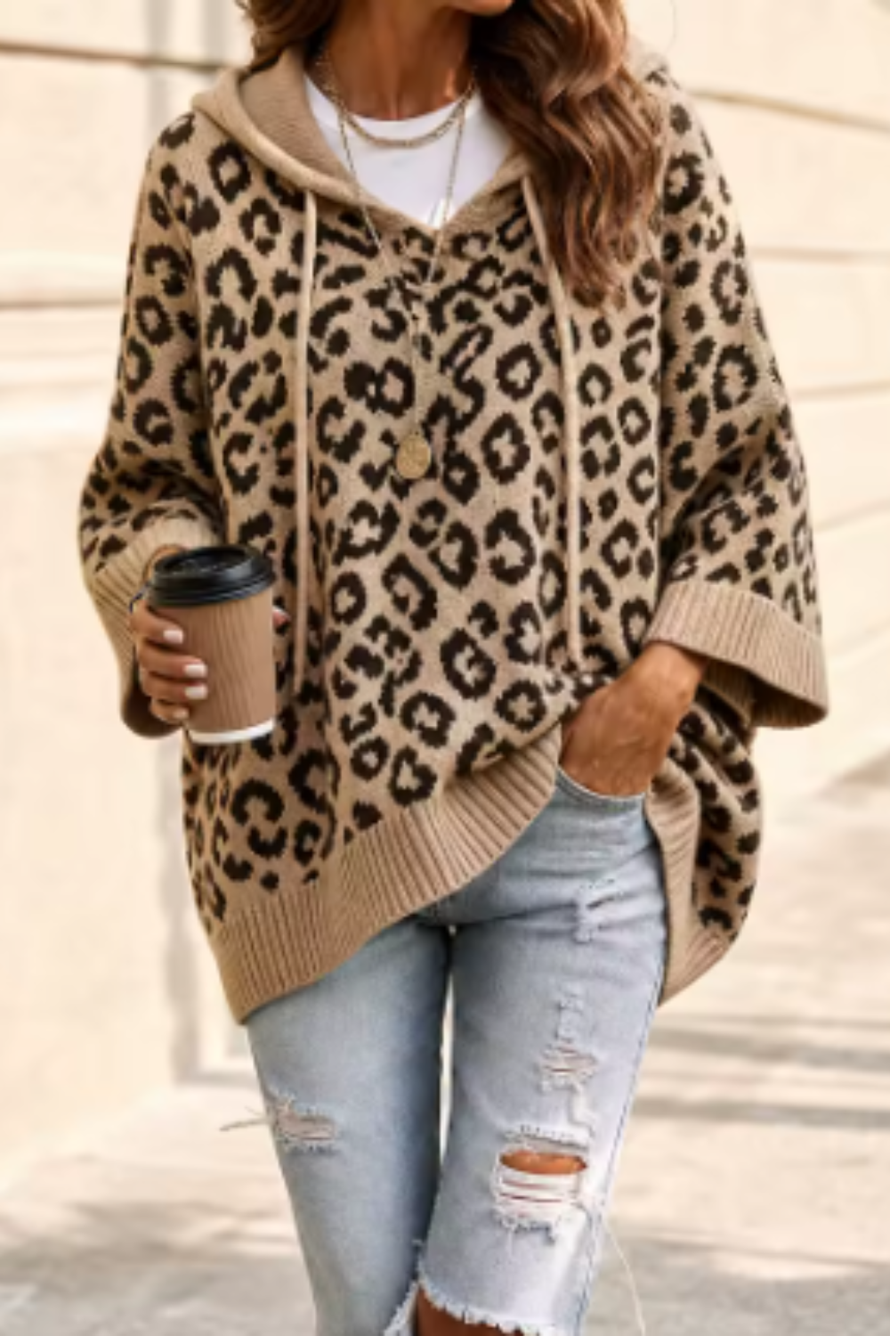 Rosalind | Hooded leopard Sweater