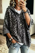 Rosalind | Hooded leopard Sweater