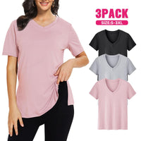 Selena | Relaxed V-Neck Tee, Pack of 3