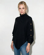 Brynn | Cable-Knit Poncho Sweater
