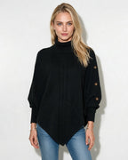 Brynn | Cable-Knit Poncho Sweater