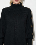 Brynn | Cable-Knit Poncho Sweater