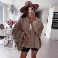 Thalia | Relaxed Puff-Sleeve Knit Cardigan
