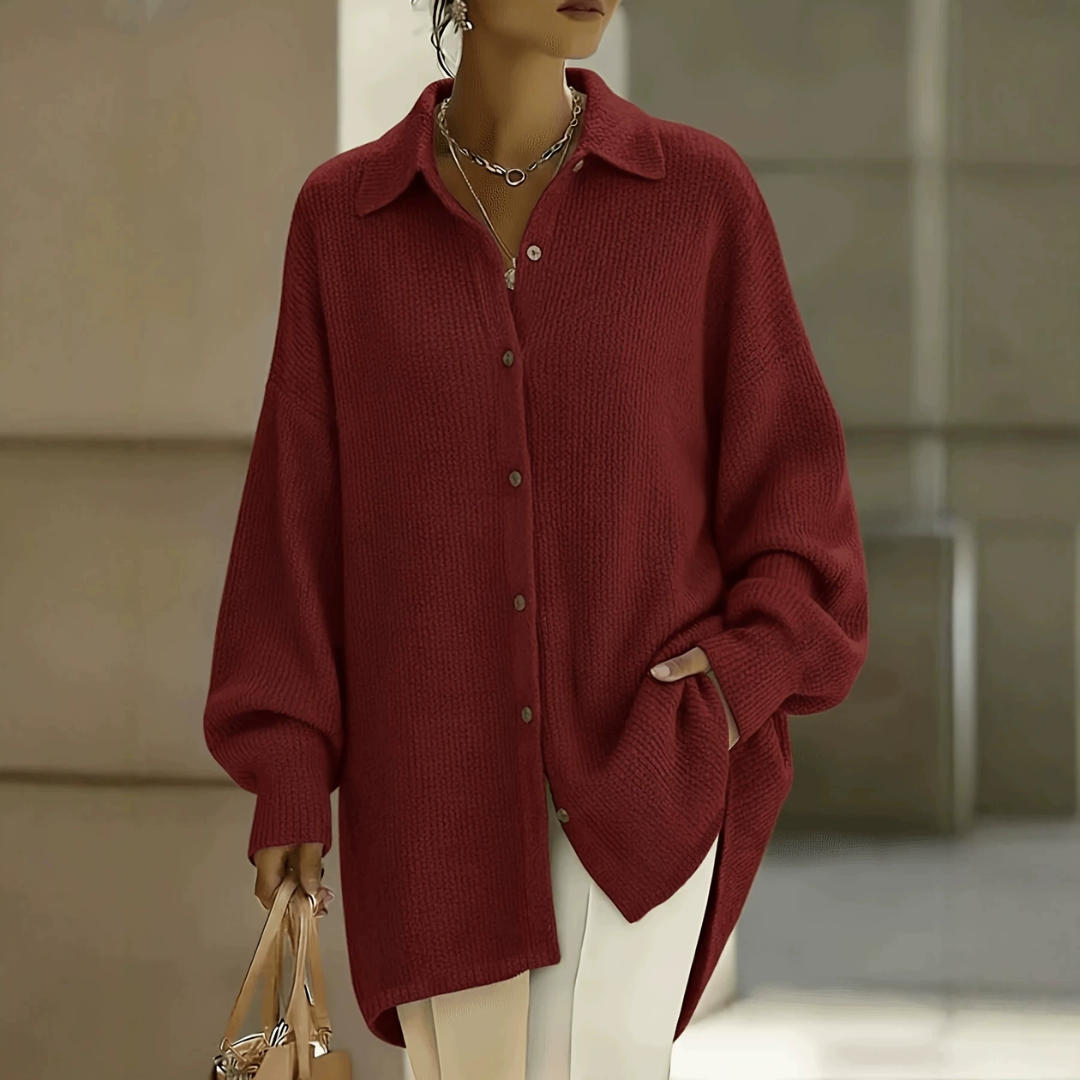 Imogen | Ribbed Knit Cardigan