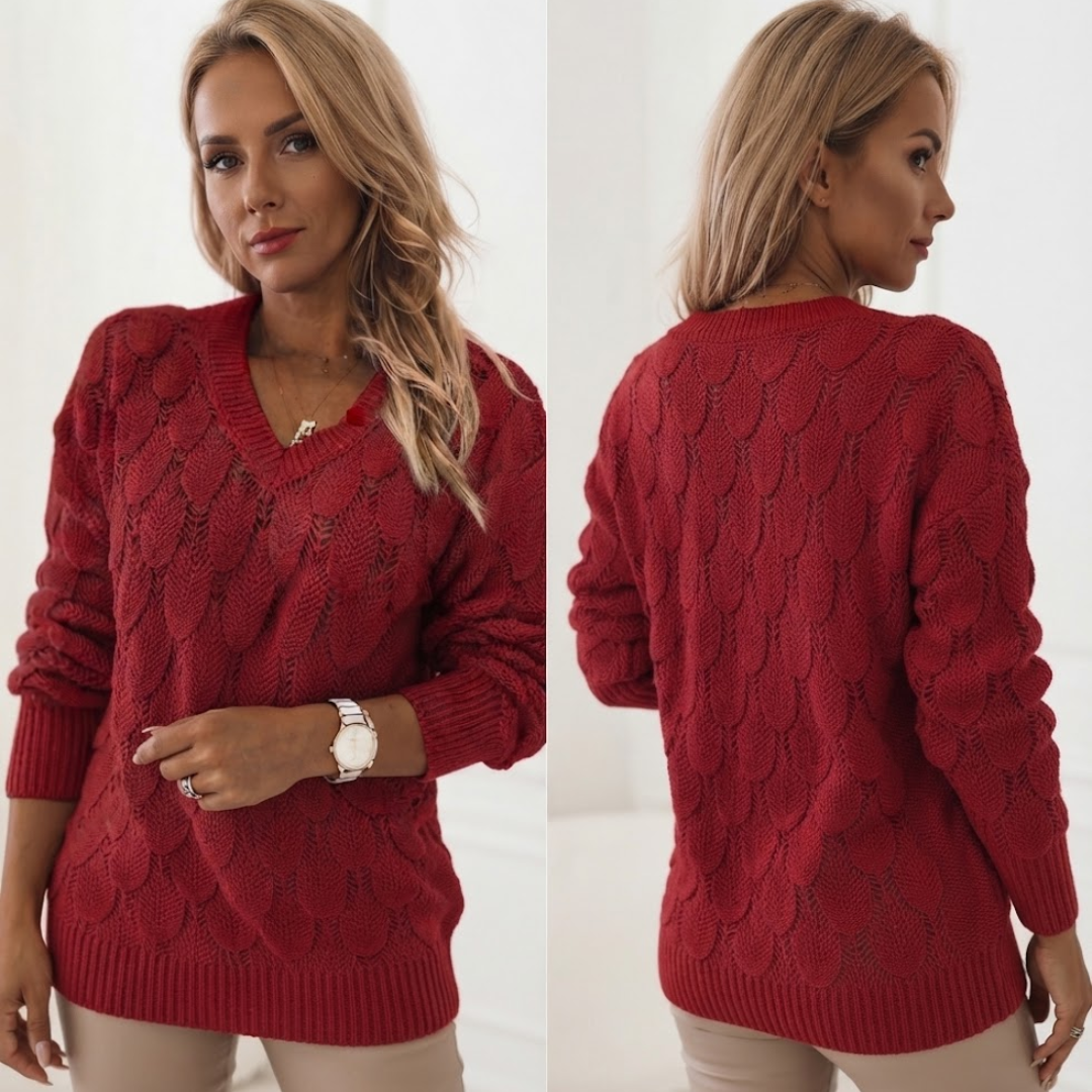 Kendra | knitted feather sweater