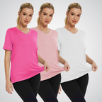 Selena | Relaxed V-Neck Tee, Pack of 3