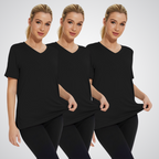 Selena | Relaxed V-Neck Tee, Pack of 3