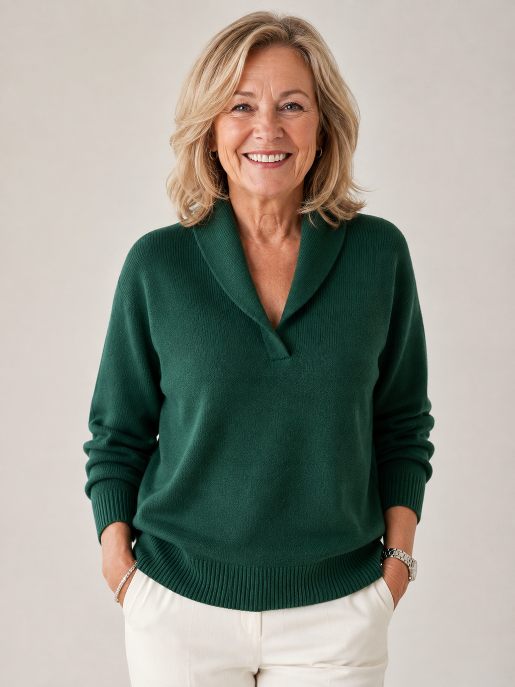 Greta |  Shawl Collar Sweater