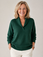 Greta |  Shawl Collar Sweater