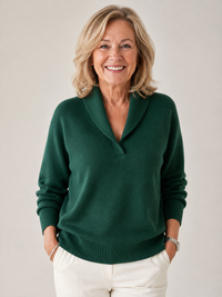 Greta |  Shawl Collar Sweater