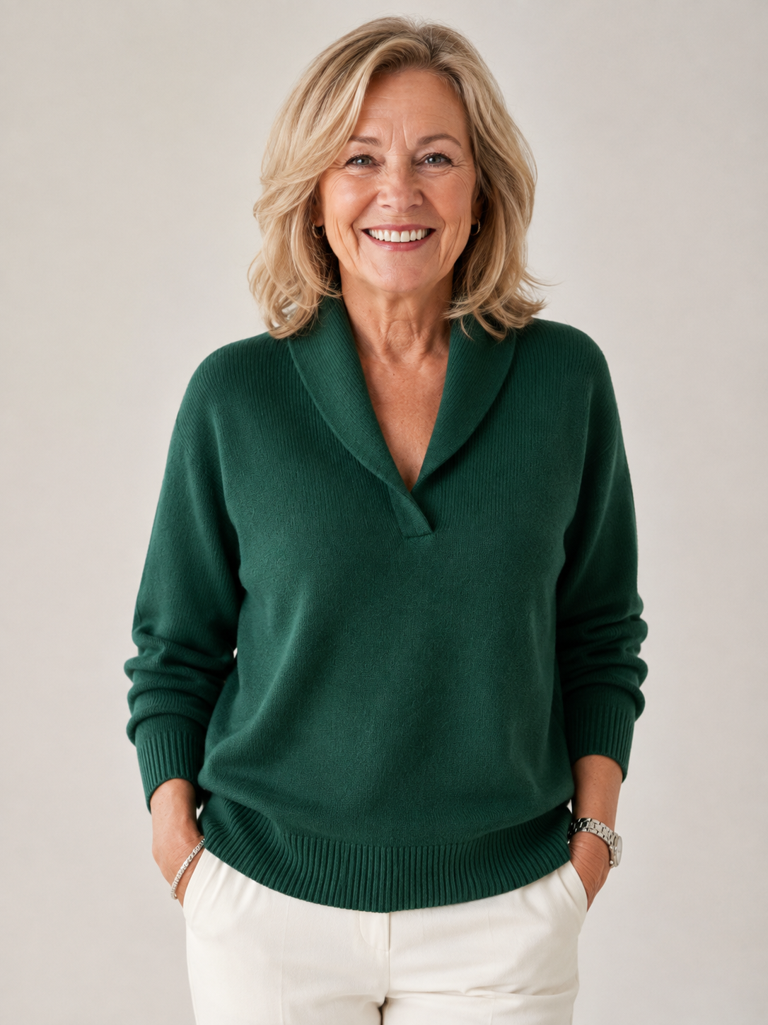 Greta |  Shawl Collar Sweater