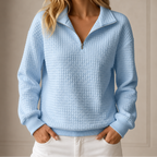 Waverly | Quilted Half-Zip Top
