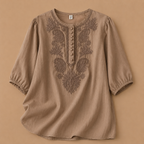 Verena Cotton Linen Blouse