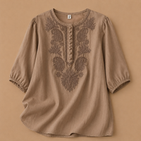 Verena Cotton Linen Blouse