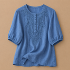 Verena Cotton Linen Blouse
