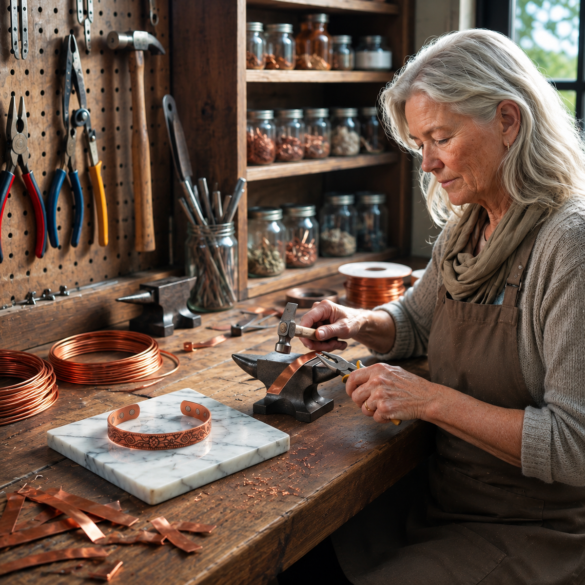 Tress Copper Bracelet